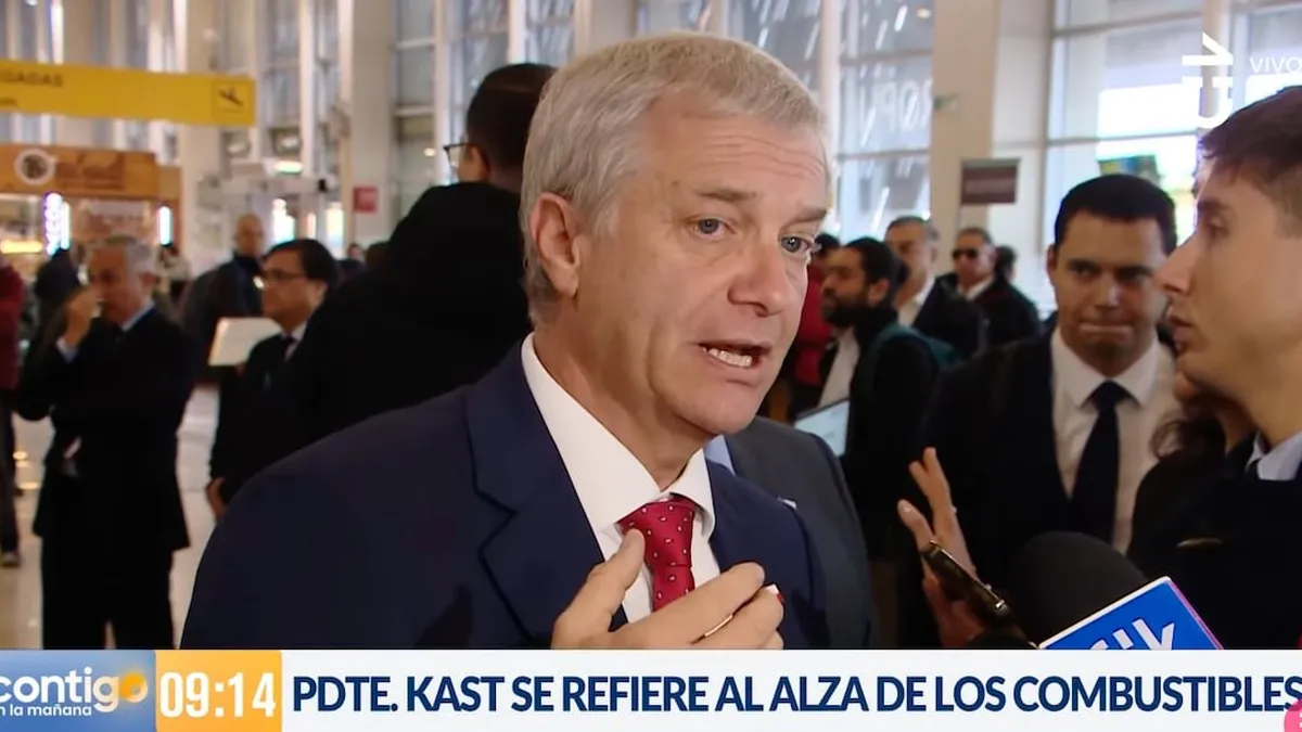 El Presidente Kast llama a la responsabilidad ante el alza de combustibles.