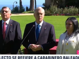 Kast condena ataque a Carabinero y promete medidas para perseguir a los culpables.