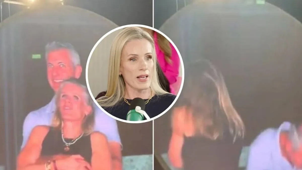 Kristin Cabot revela su experiencia en la 'kiss cam' con su jefe en un concierto.