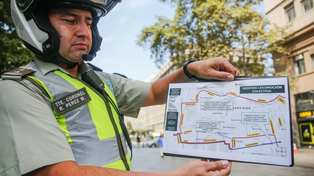 Cortes y desvíos en Santiago y Valparaíso del 10 al 12 de marzo por Cambio de Mando.