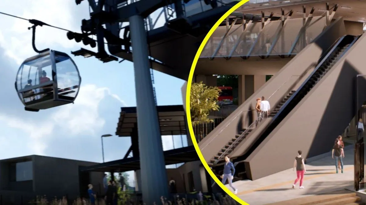 Avanza la instalación de la cabina 114 del Teleférico Bicentenario