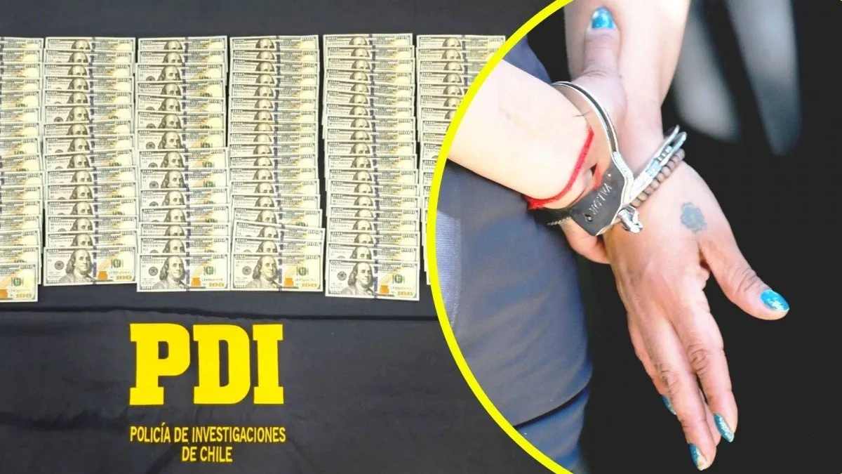 Mujer boliviana detenida en Santiago por ocultar 129.500 dólares y ofrecer soborno.