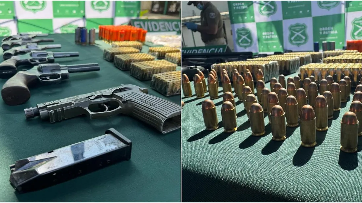 Detenido chileno de 40 años por tráfico de armas y estafas