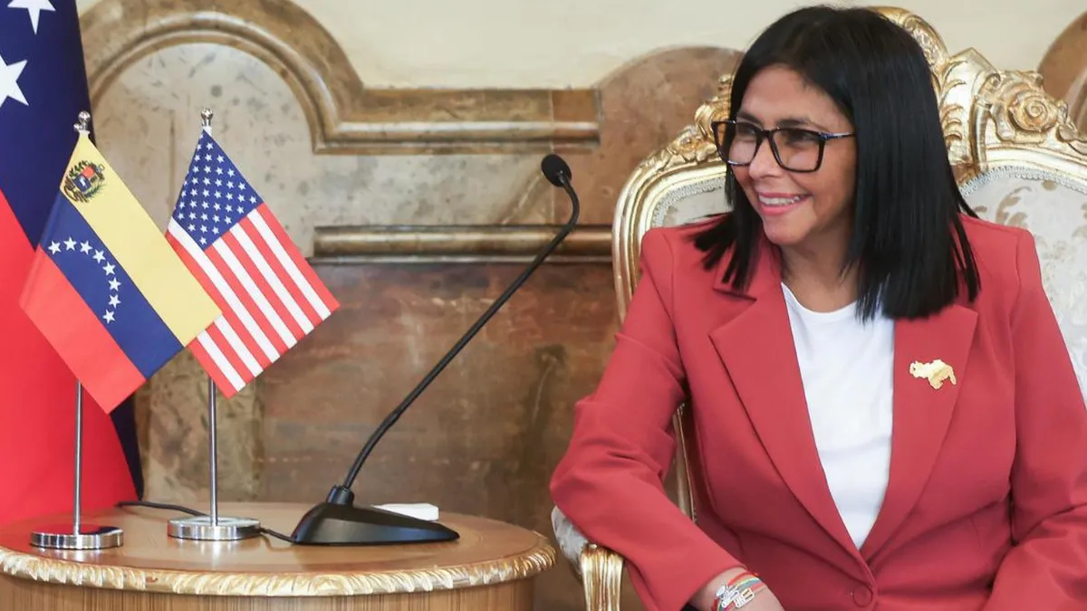 Delcy Rodríguez se postula a la presidencia de Venezuela con apoyo legal en EE.UU.