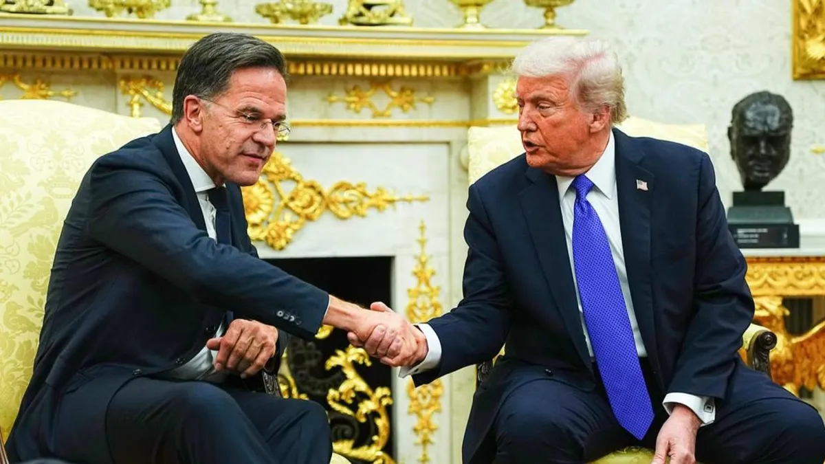 Trump y Rutte en la Casa Blanca