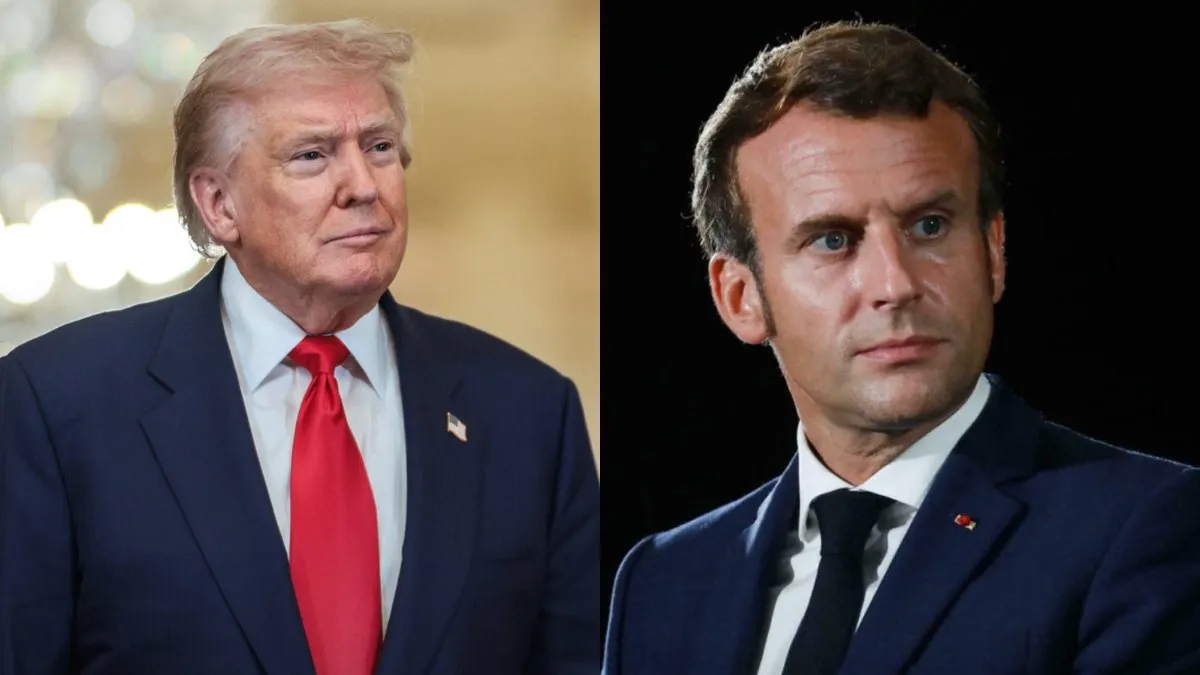 Trump imita a Macron y provoca una respuesta del presidente francés.