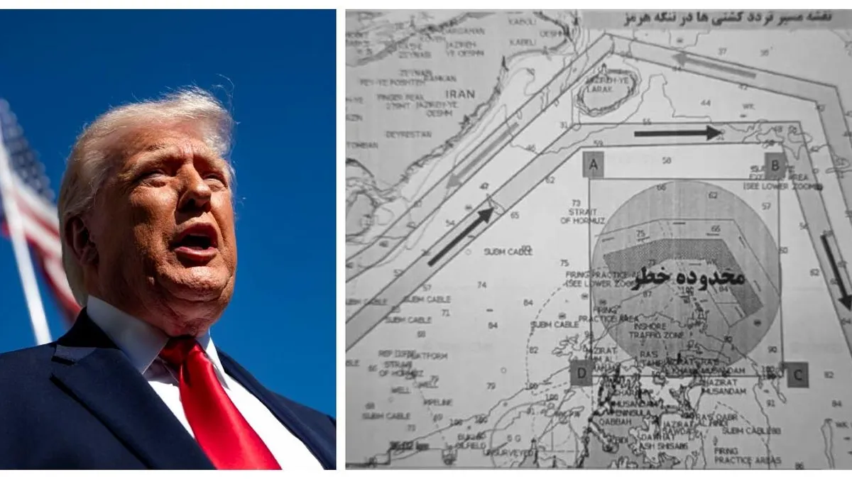 Trump anuncia control del Estrecho de Ormuz tras fallidas negociaciones con Irán.