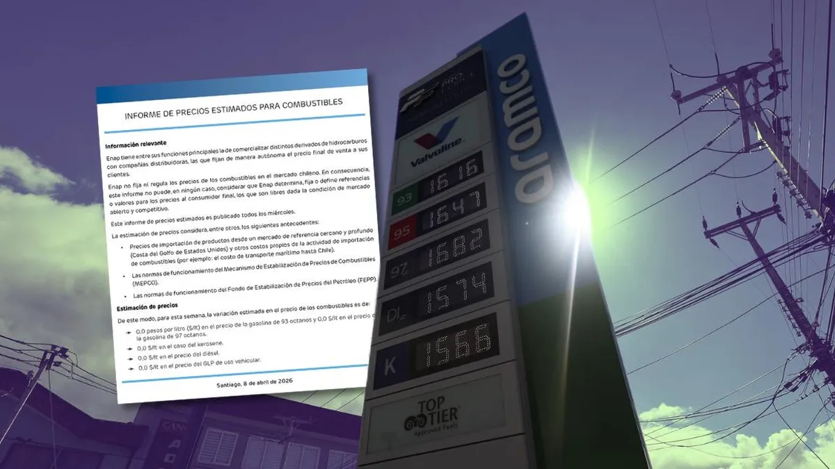 ENAP confirma estabilidad en precios de combustibles este 9 de abril
