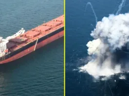 Lanchas iraníes atacan petrolero en Ormuz; Irán cierra la ruta de navegación.