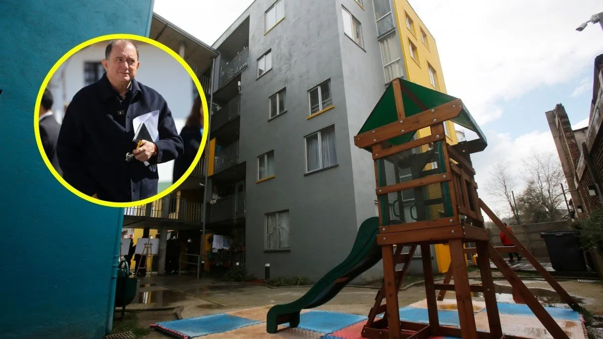 El ministro Iván Poduje presenta un plan para 400 mil viviendas sociales en Santiago.