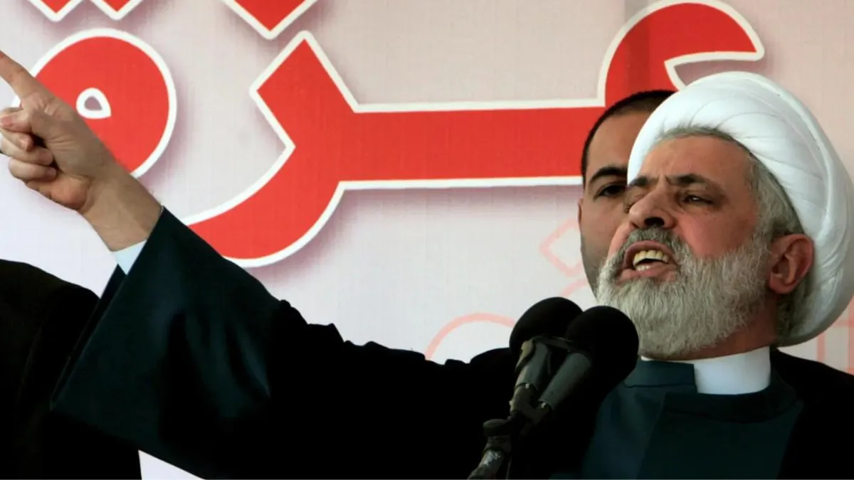 Naim Qassem critica negociaciones Líbano-Israel