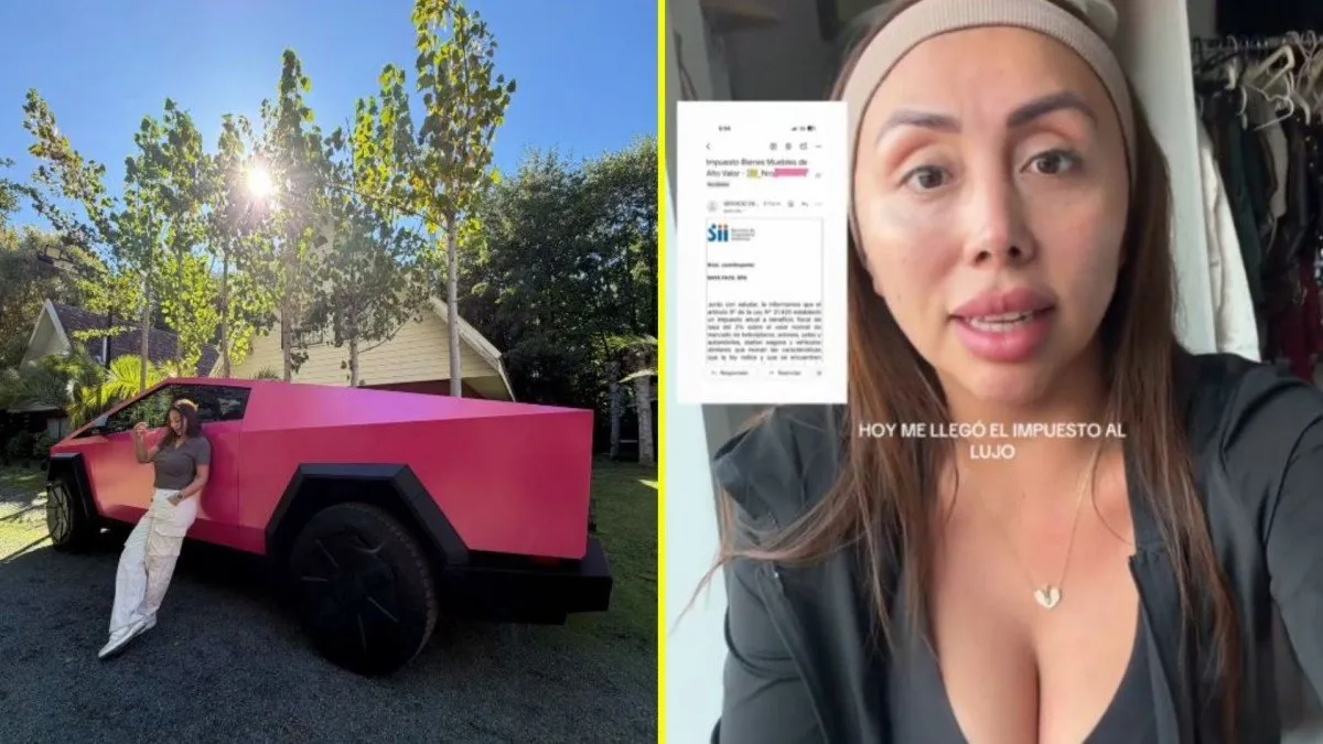 Naya Fácil enfrenta polémica por impuesto al lujo tras adquirir una camioneta Tesla.