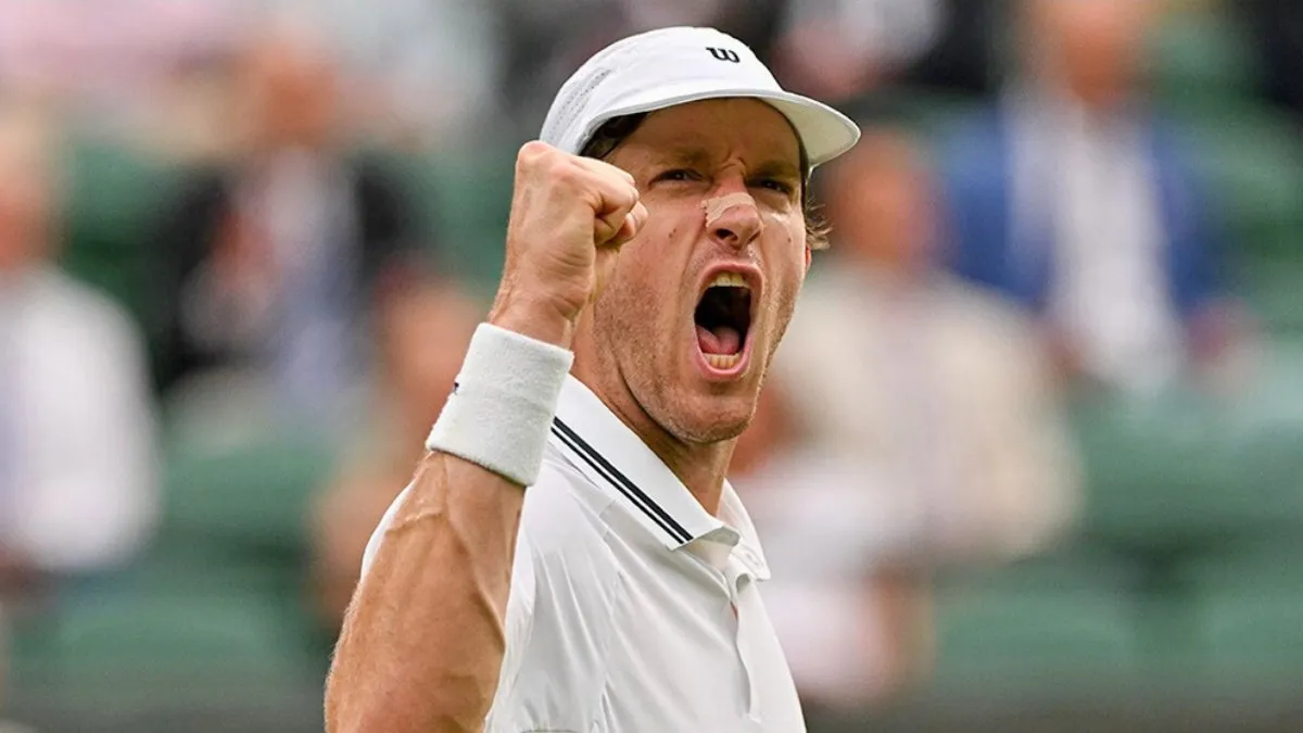 Nicolás Jarry celebra su victoria en el Challenger 75 de Madrid tras 13 derrotas.