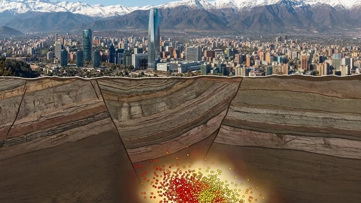 Investigadores detectan clúster sísmico en la Región Metropolitana de Chile.