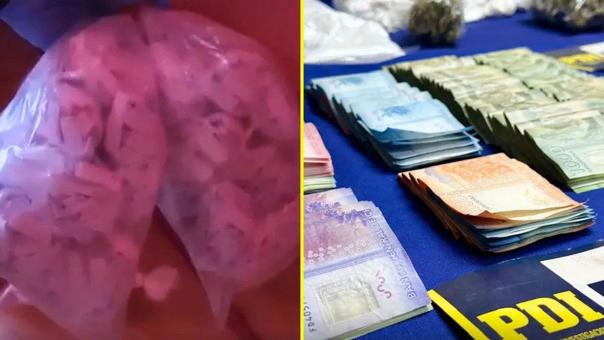 Operativo antidrogas en Puente Alto: seis detenidos y drogas incautadas.