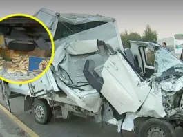 Accidente en San Bernardo: furgón de panadería choca con remolque