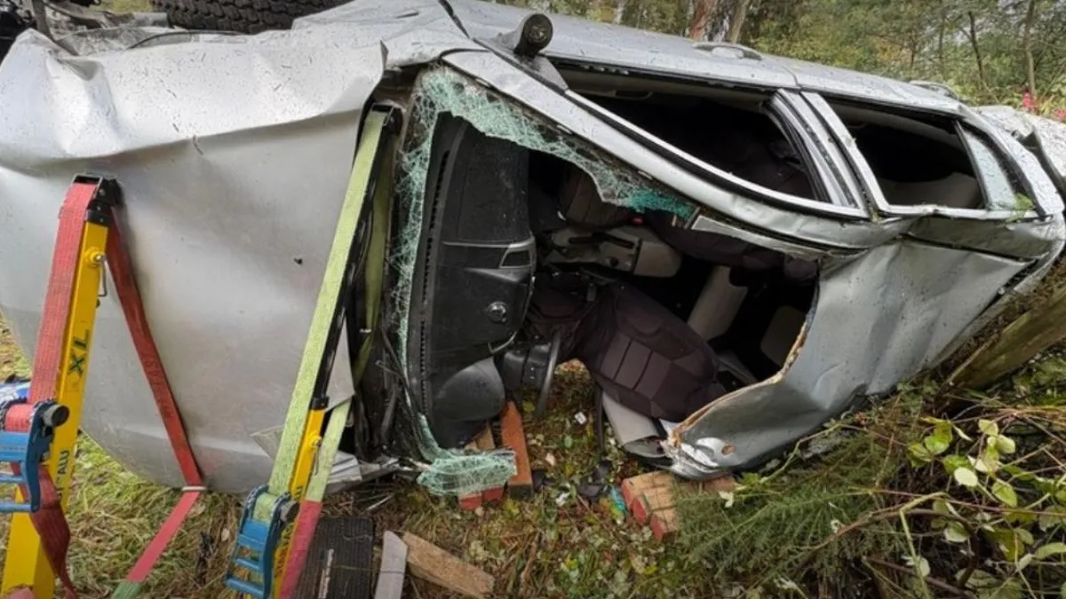 Trágico accidente en Ruta 5: hombre de 65 años muere tras volcar su camioneta.