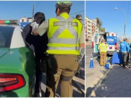 Operativo Tolerancia Cero en Valparaíso: 4 conductores detenidos por narcotest positivo.